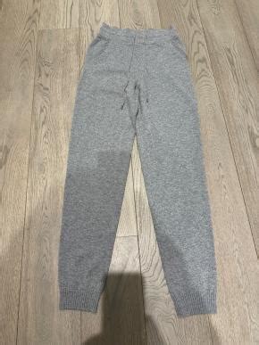 real chanel joggers|Chanel gray cashmere joggers.